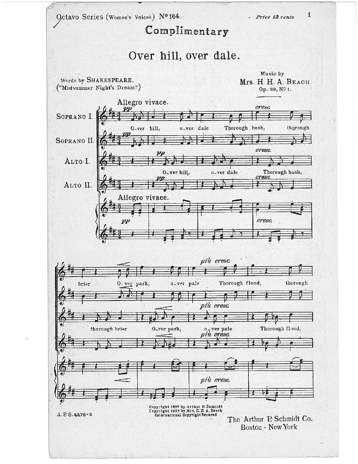 3 Shakespeare Choruses - Page 1