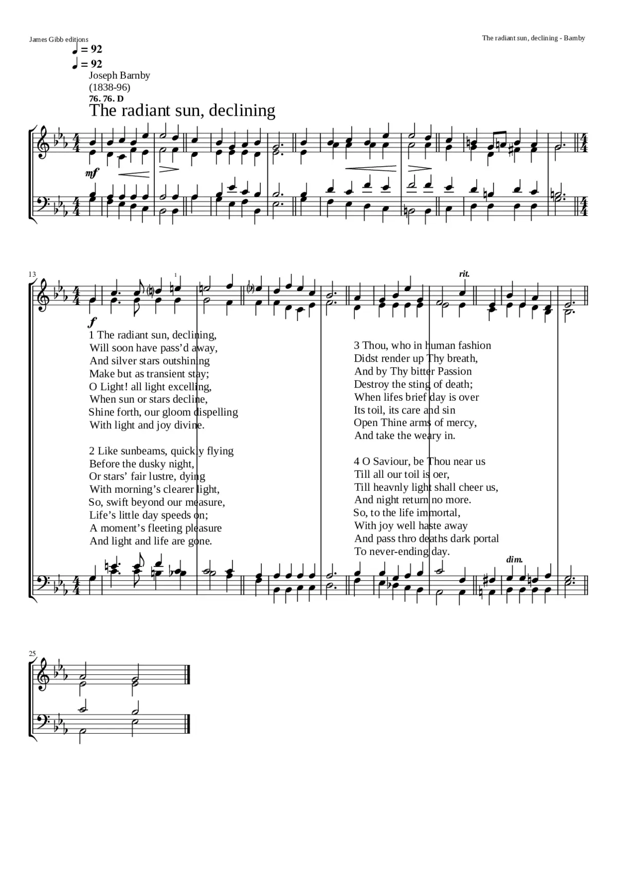 The radiant sun declining - Page 1