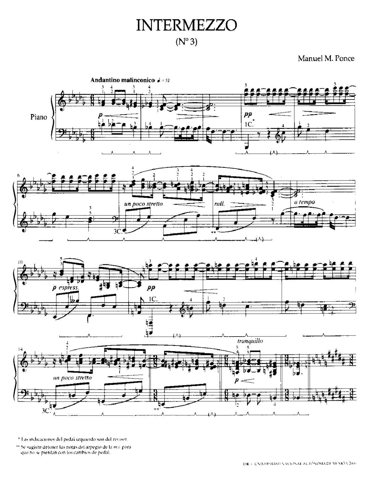 Intermezzo No.3 - Page 1