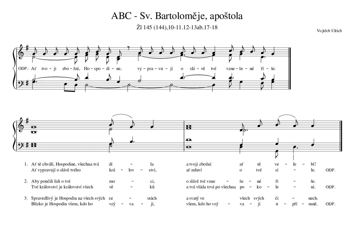 ABC - Sv. Bartoloměje, apoštola - Page 1