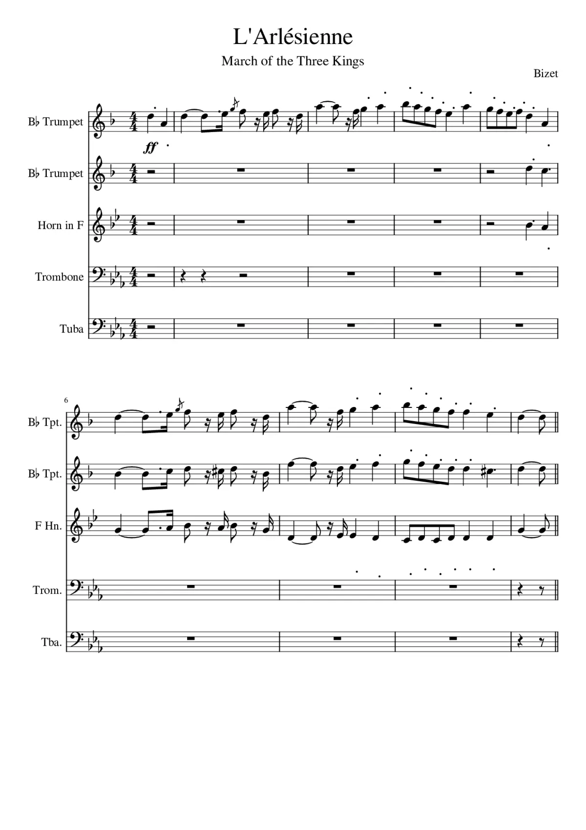 L'Arlésienne - Page 1