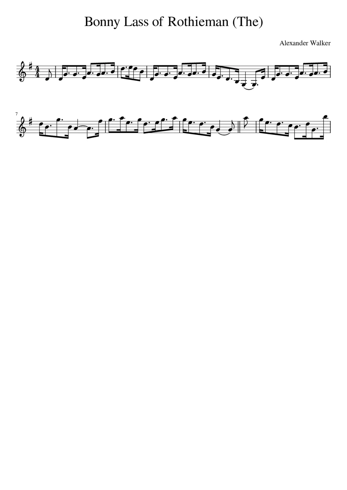 Bonny Lass of Rothieman (The) - Page 1