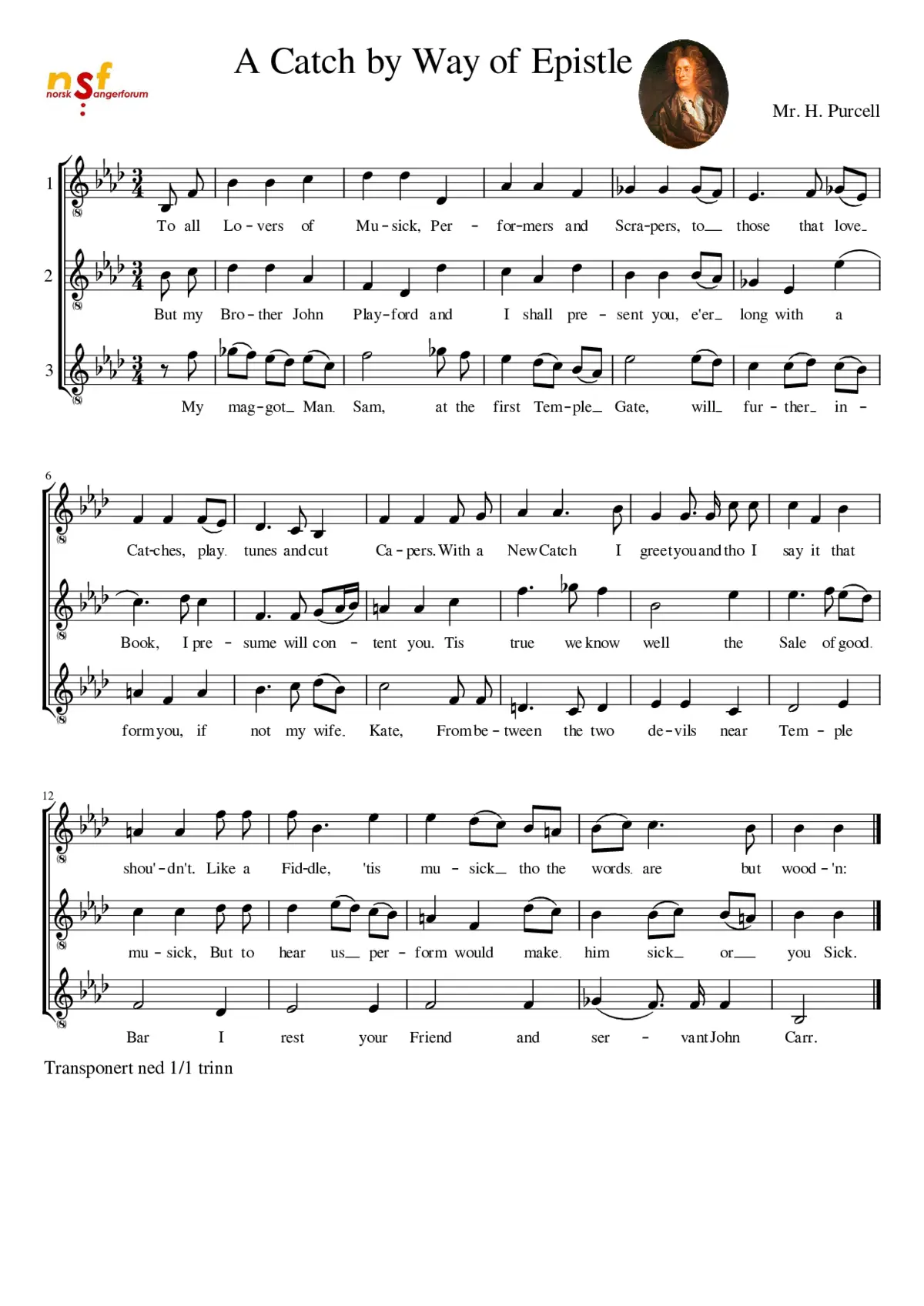 A Catch by Way of Epistle - Page 1