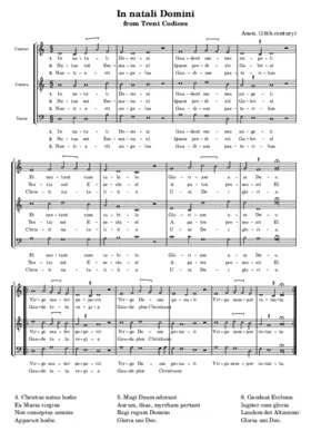 In natali Domini (Trent Codex)