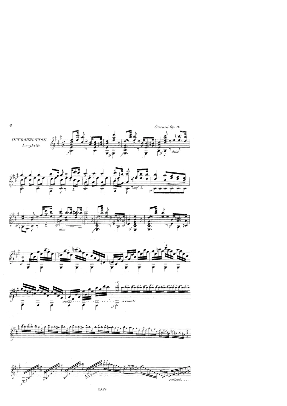 J. J. Rousseau's Dream, Air With Variations - Page 1