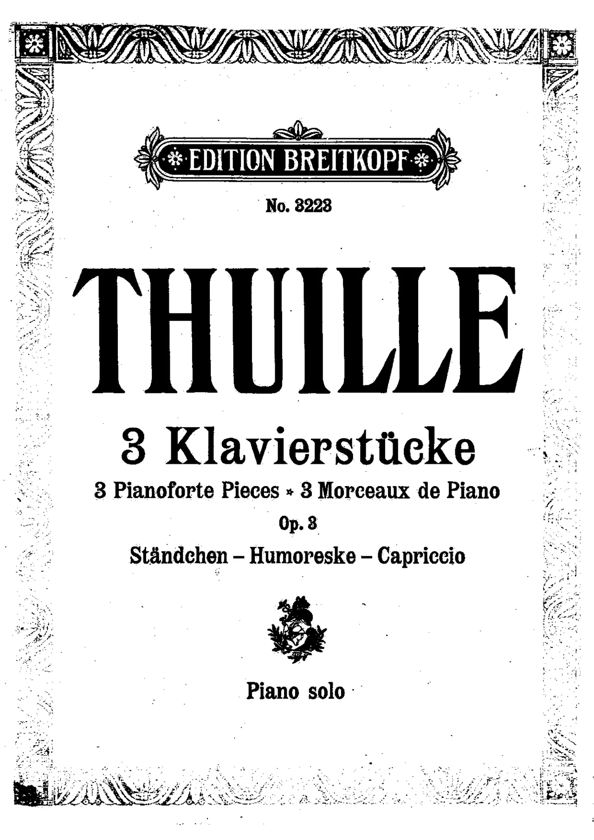 3 Piano Pieces, Op.3 - Page 1