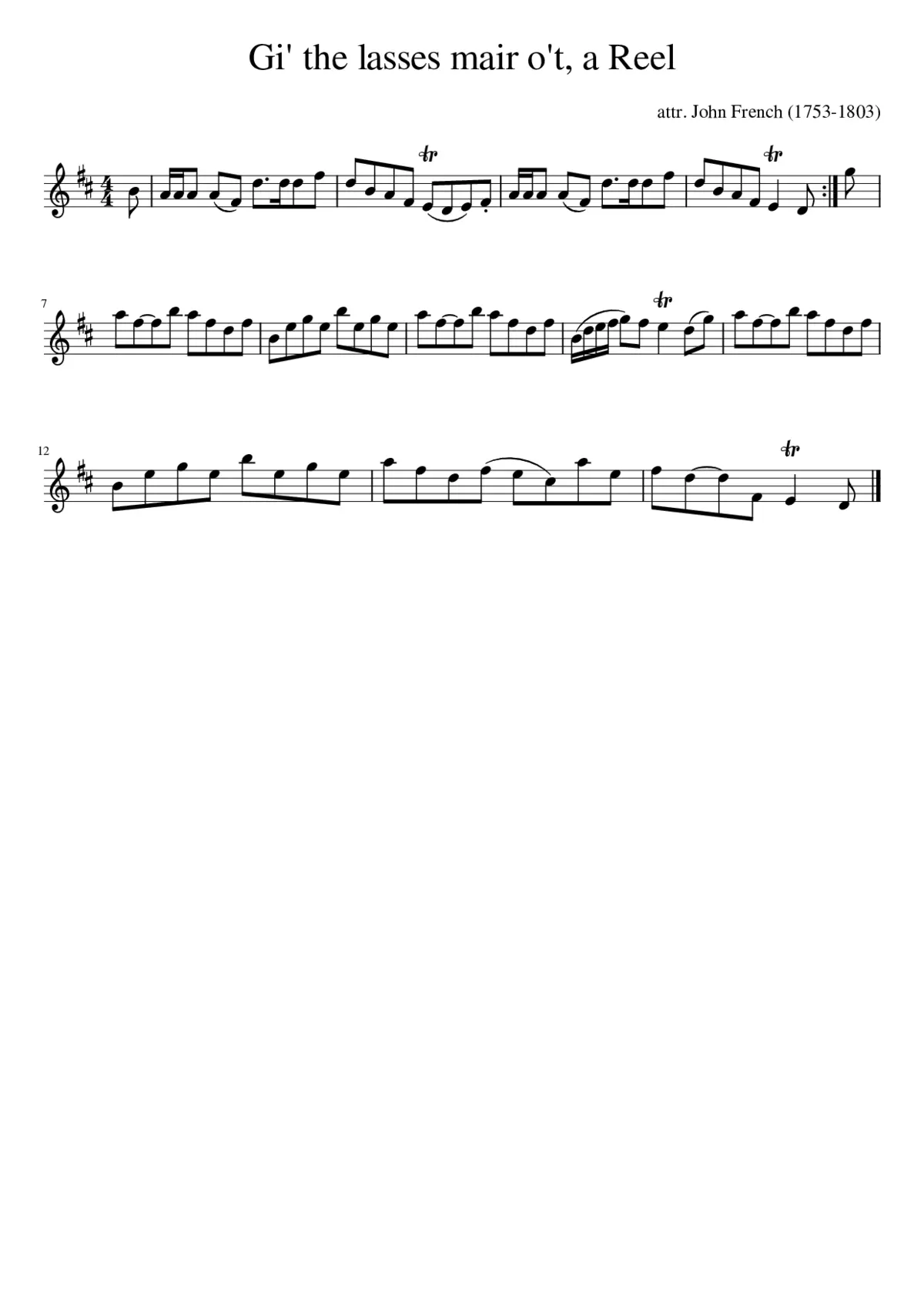 Gi' the lasses mair o't a Reel - Page 1