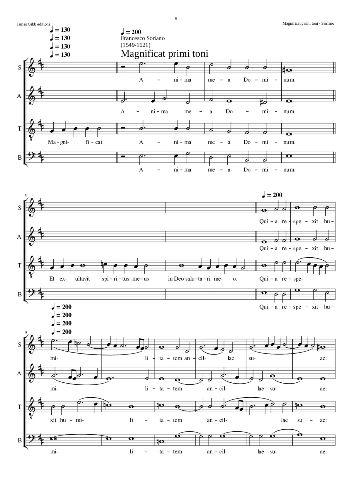 Magnificat (primi toni) - Page 1