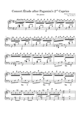 6 Concert Etudes after Paganini Caprices Op.10