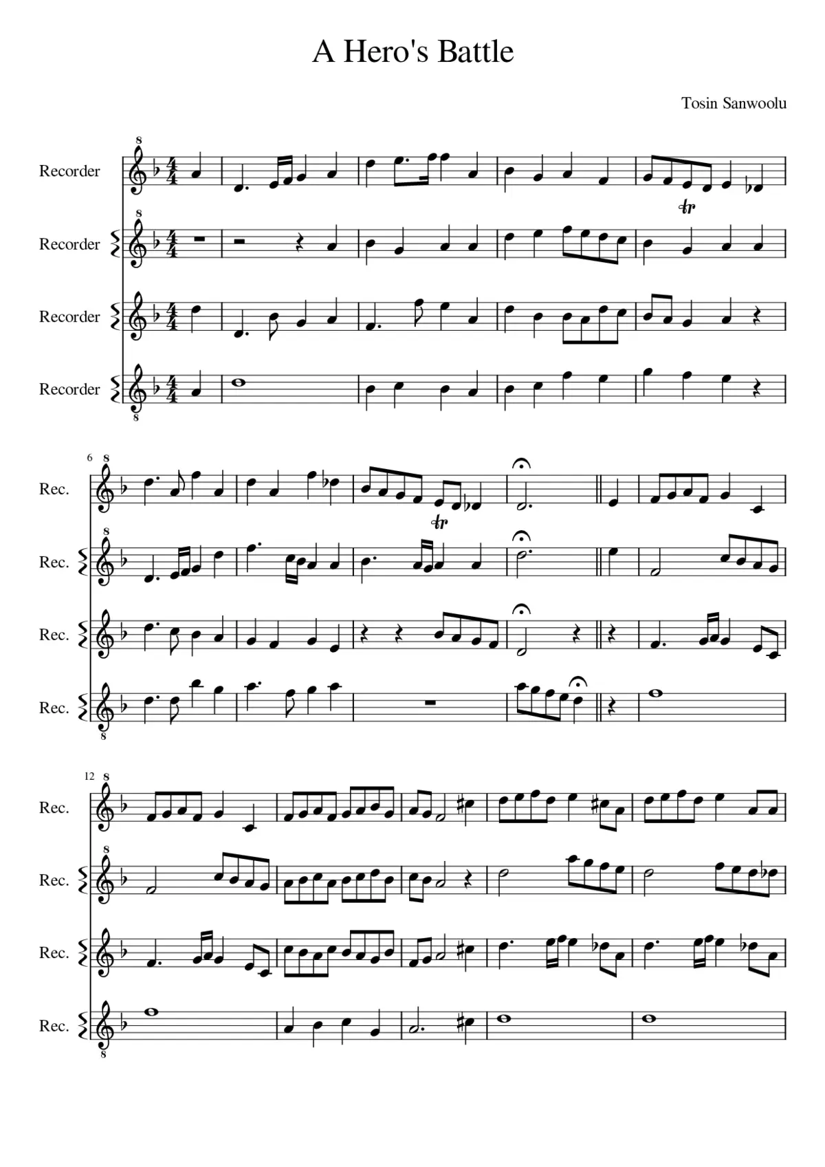 A Hero's Battle - Page 1