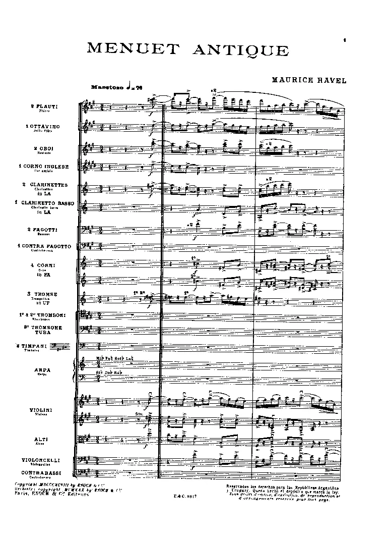 Menuet antique - Page 1