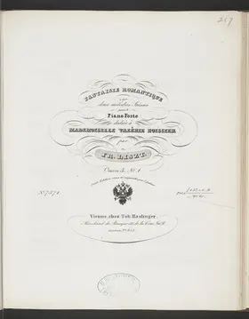 Fantaisie romantique sur deux mélodies suisses