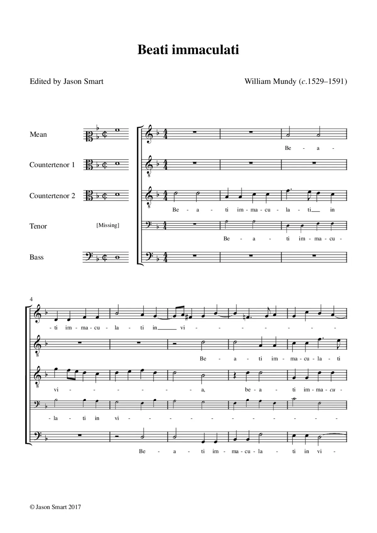 Beati immaculati in via - Page 1