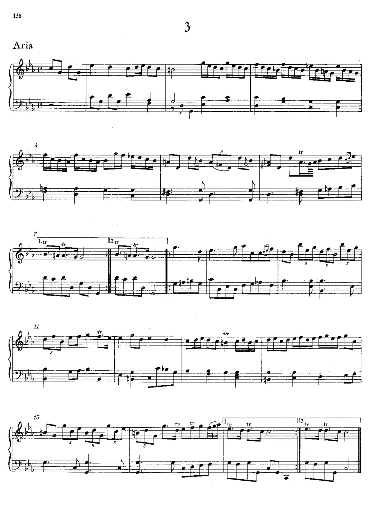 Aria in C minor - Page 1