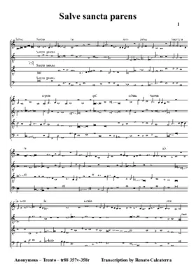 Salve sancta parens II