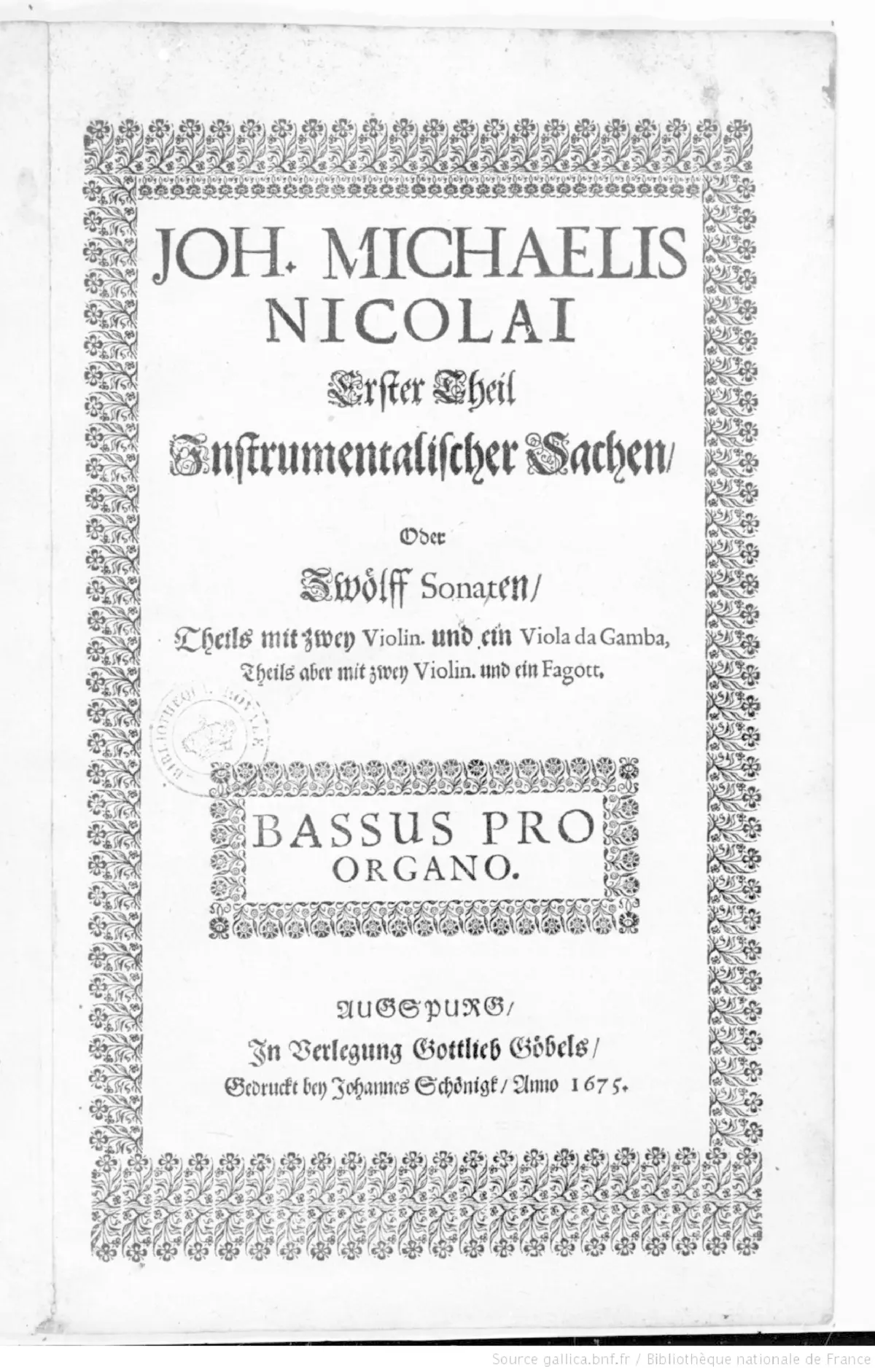 12 Sonatas, Teil 1 - Page 1