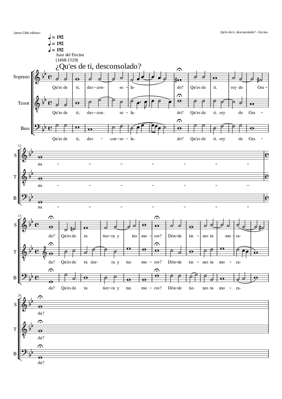 Qu'es de ti desconsolado? - Page 1