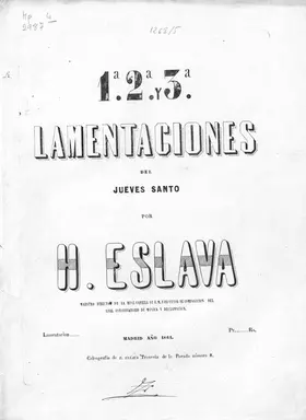 3 Lamentaciones del Jueves Santo