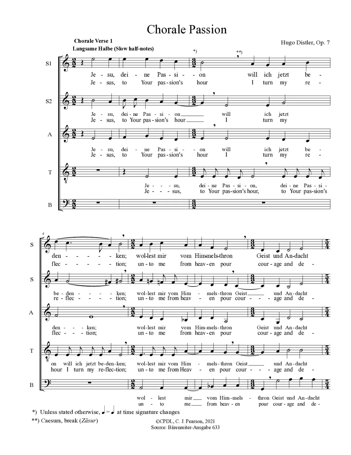 Choralpassion - Page 1