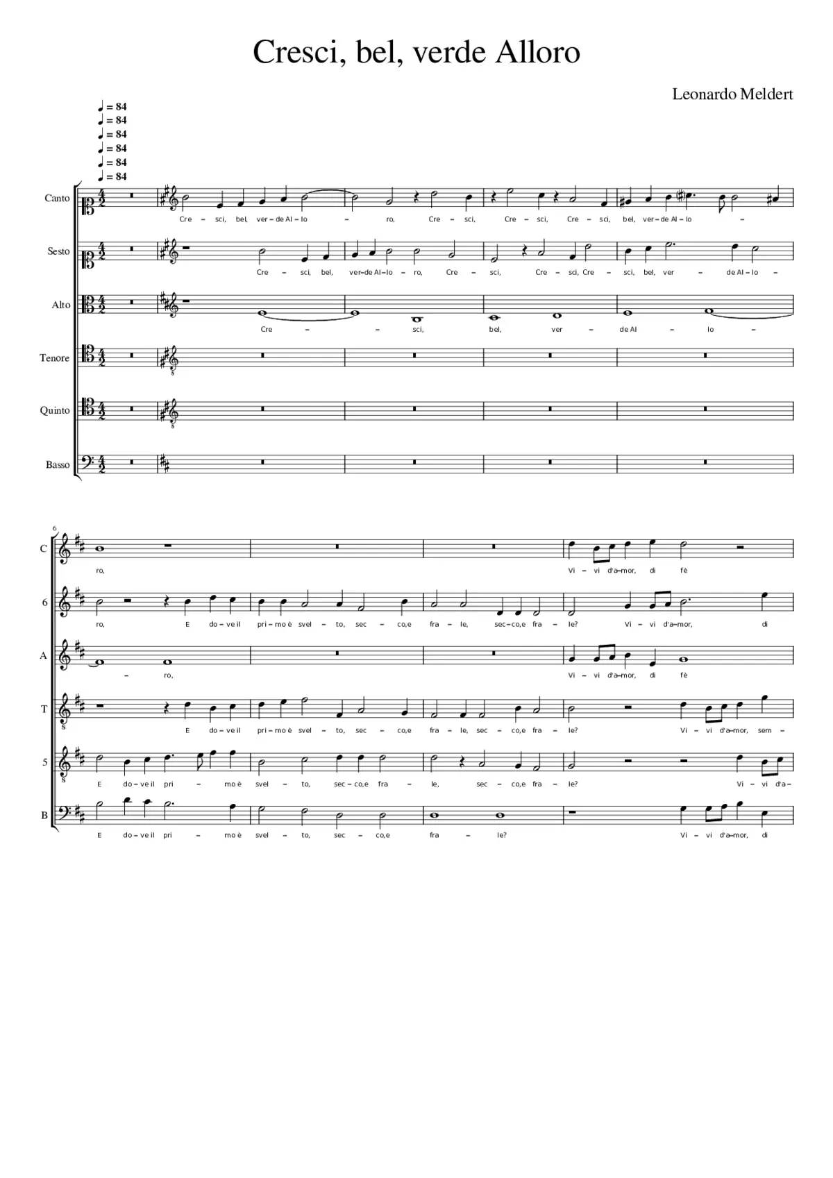 Cresci bel verde Alloro - Page 1
