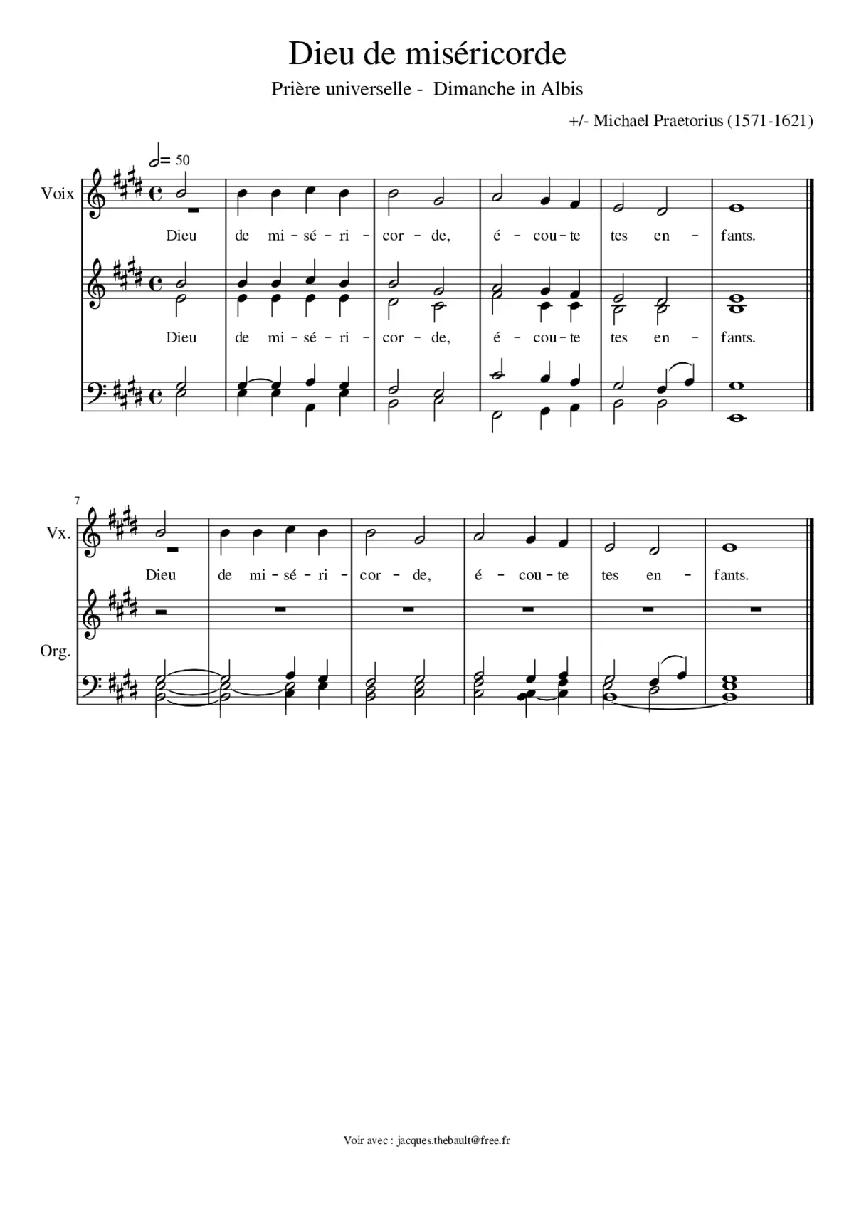 Dieu de miséricorde - Page 1