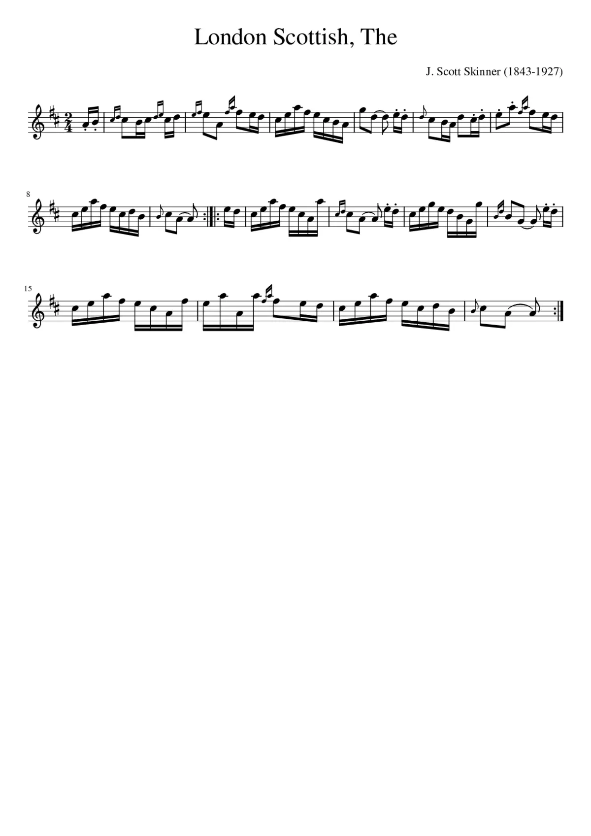 The London Scottish - Page 1