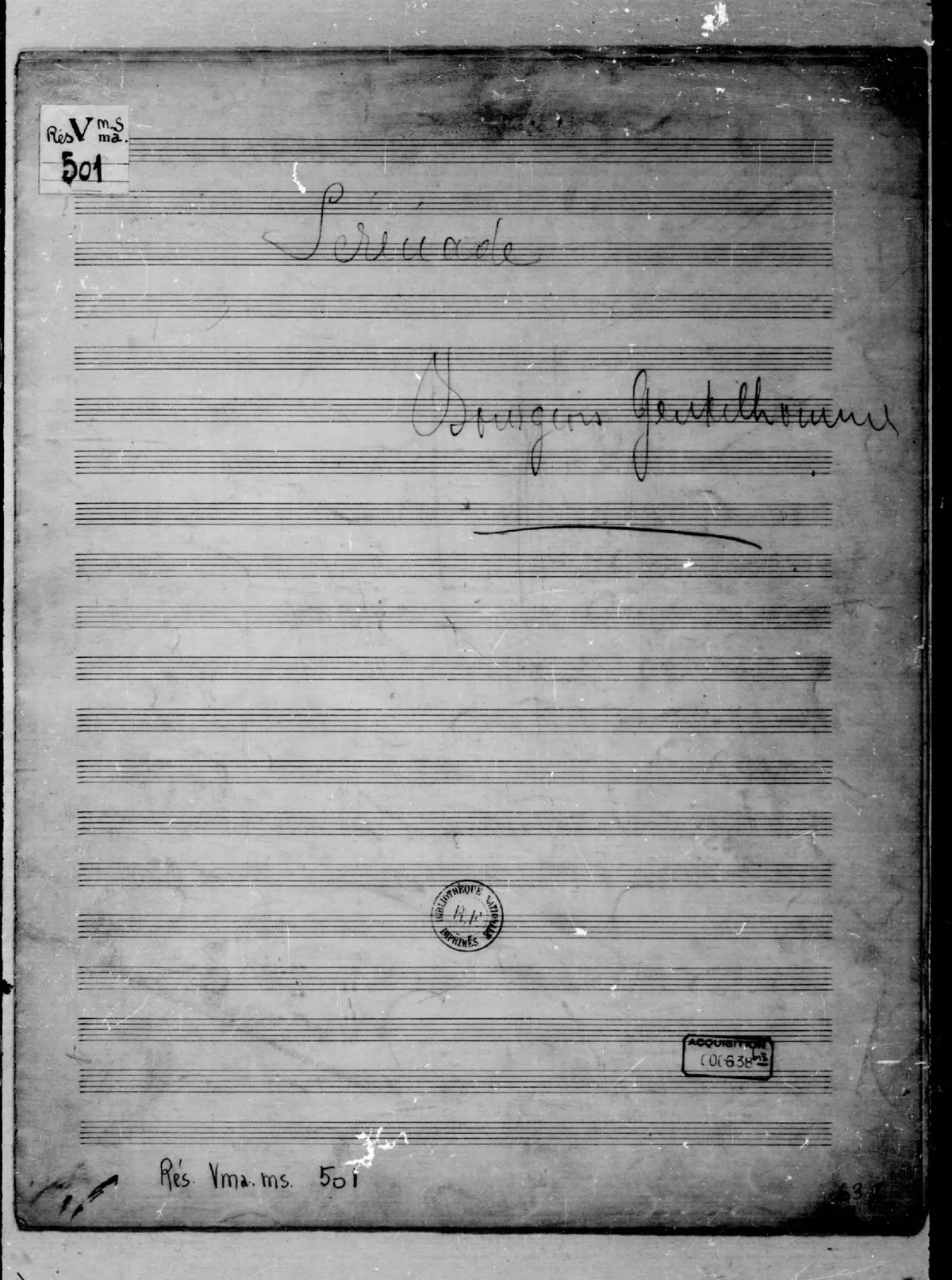 Sérénade du Bourgeois gentilhomme - Page 1