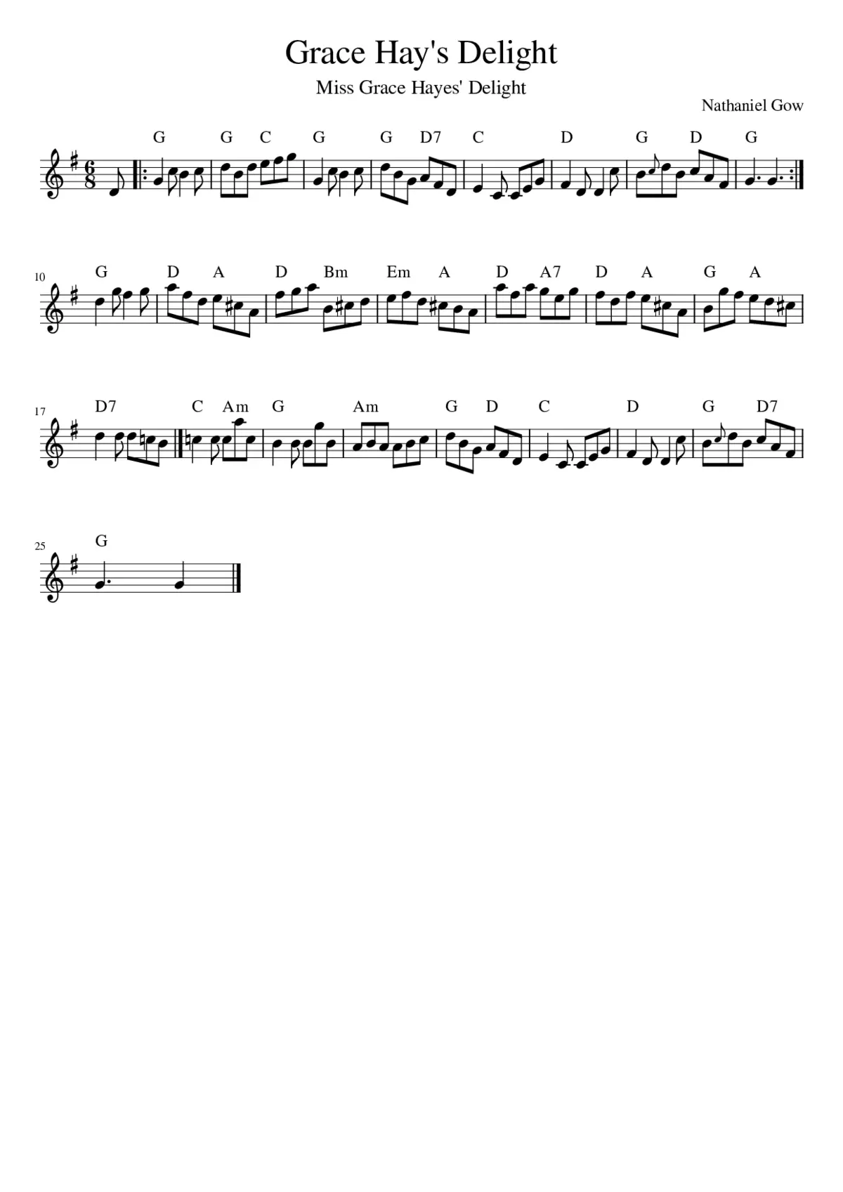 Grace Hay's Delight - Page 1