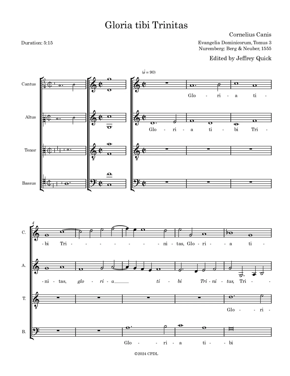 Gloria tibi Trinitas - Page 1