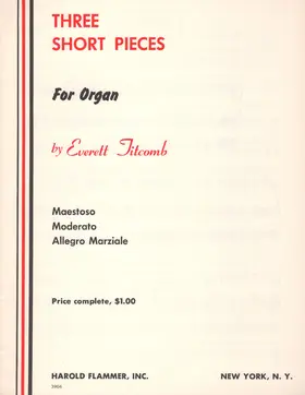 3 Short Pieces for Organ