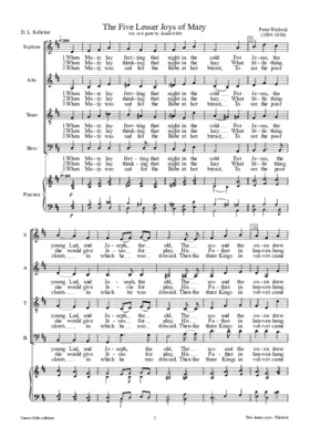 The five lesser joys of Mary