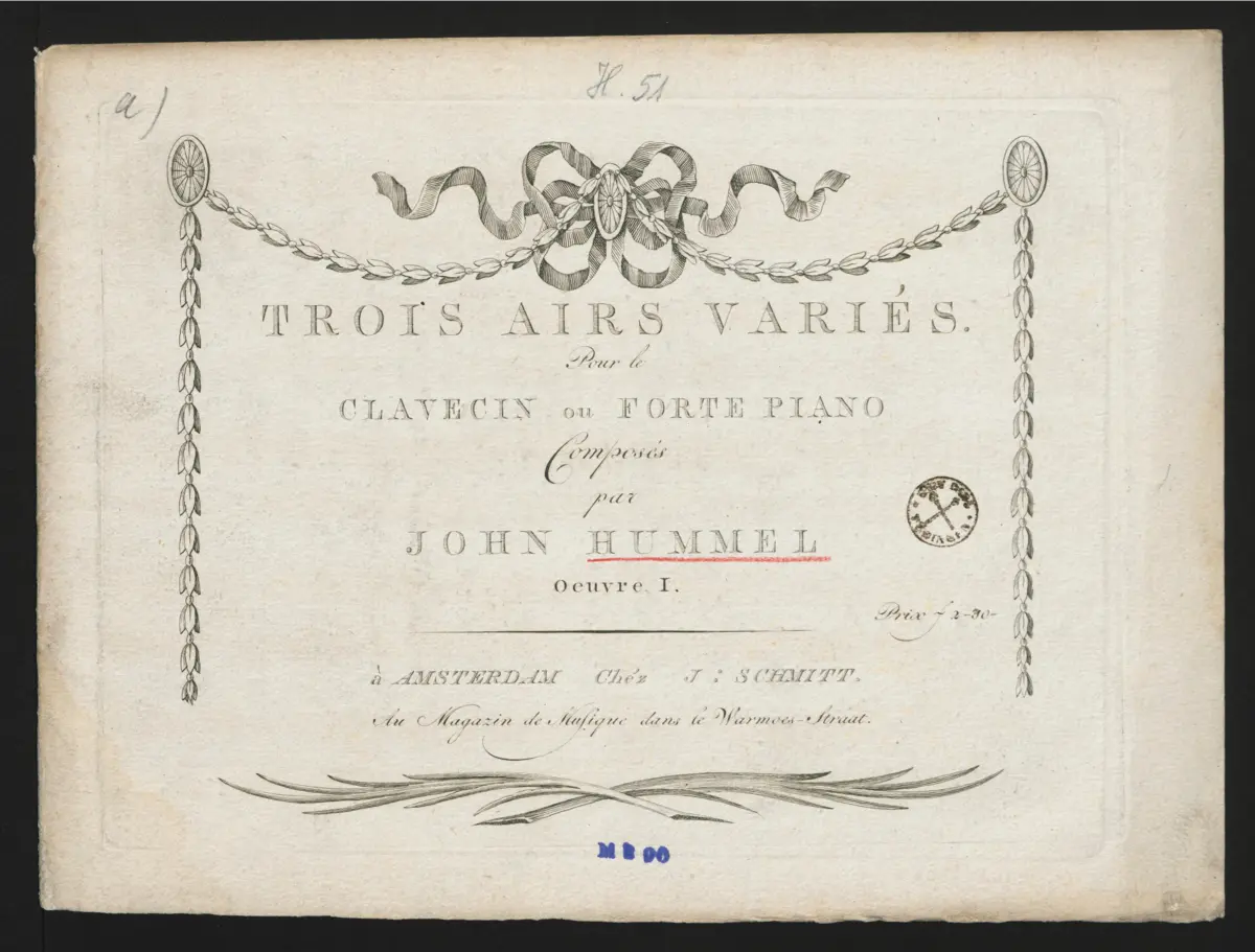 3 Sets of Variations for Piano - Page 1