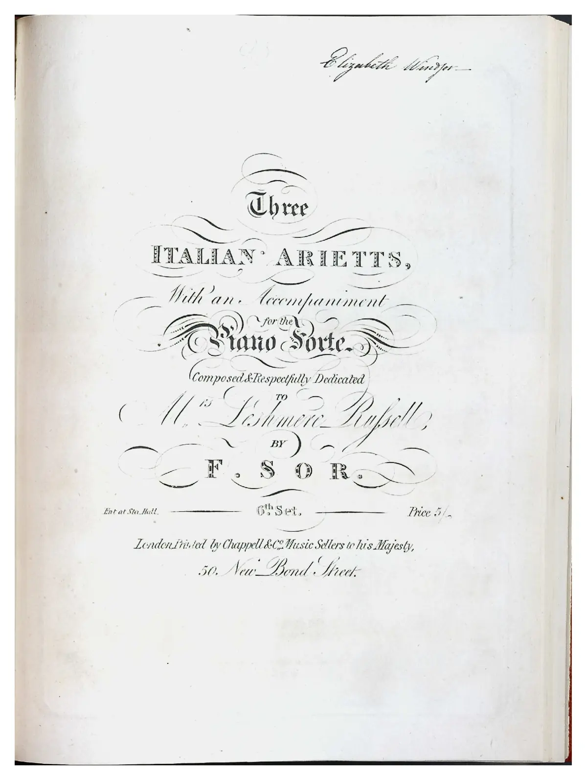3 Italian arietts, 6th. set - Page 1