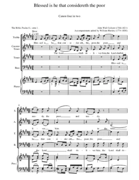 Blessed is he that considereth the poor