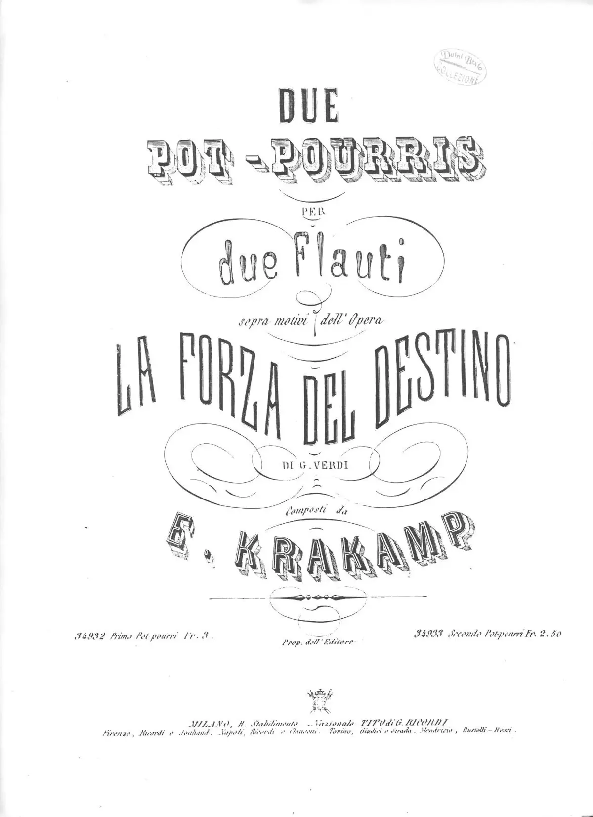 2 Pot-Pourris on 'La forza del Destino' - Page 1