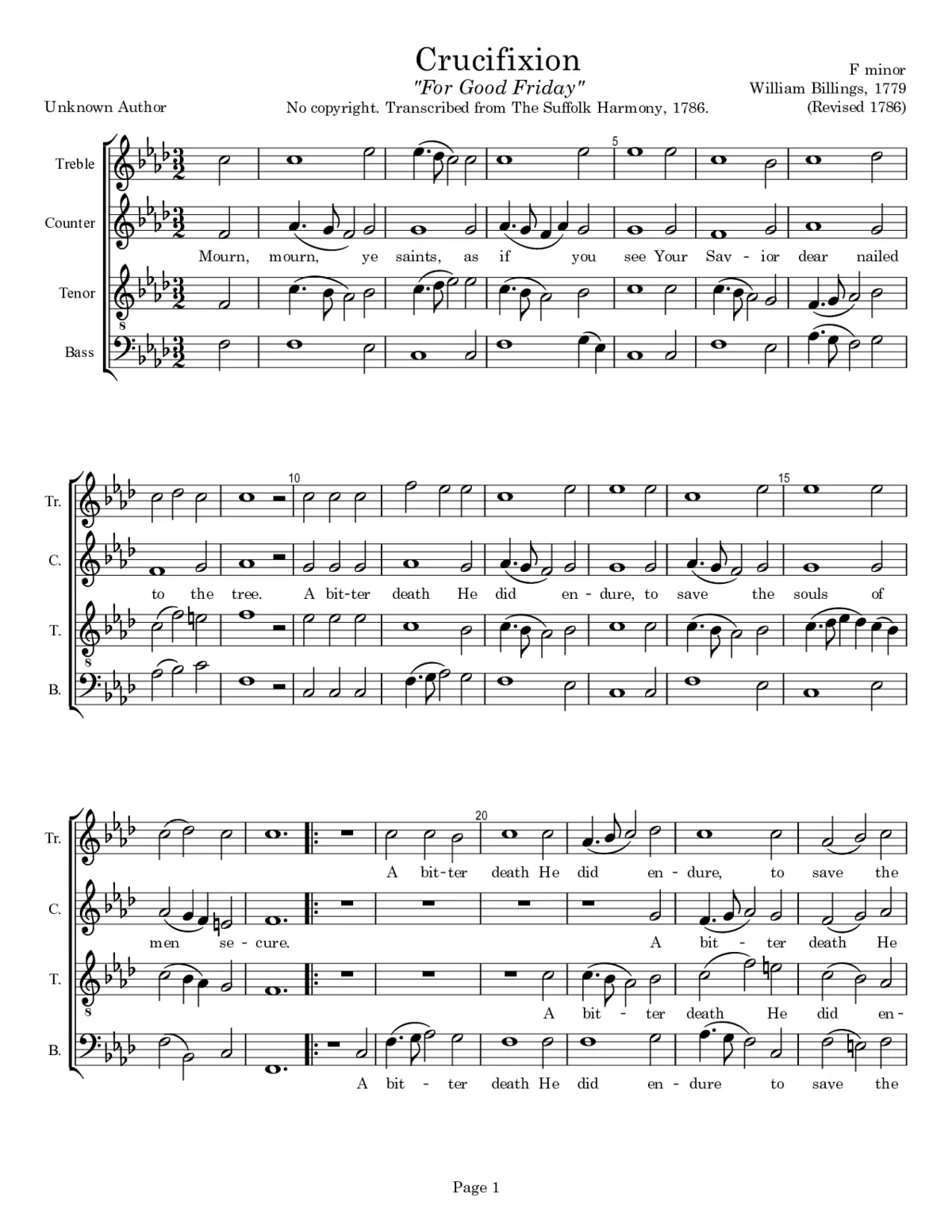 Crucifixion - Page 1