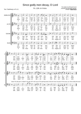 Since godly men decay O Lord