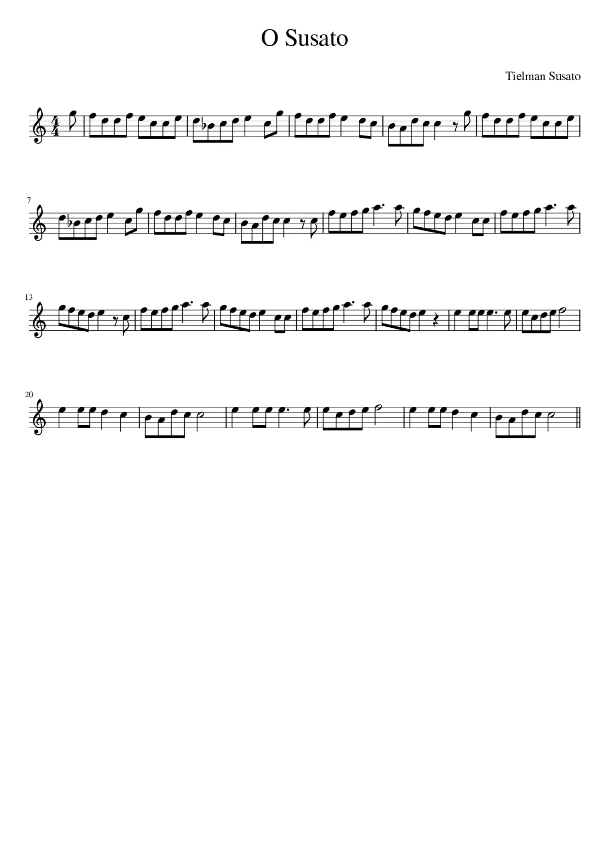 O Susato - Page 1