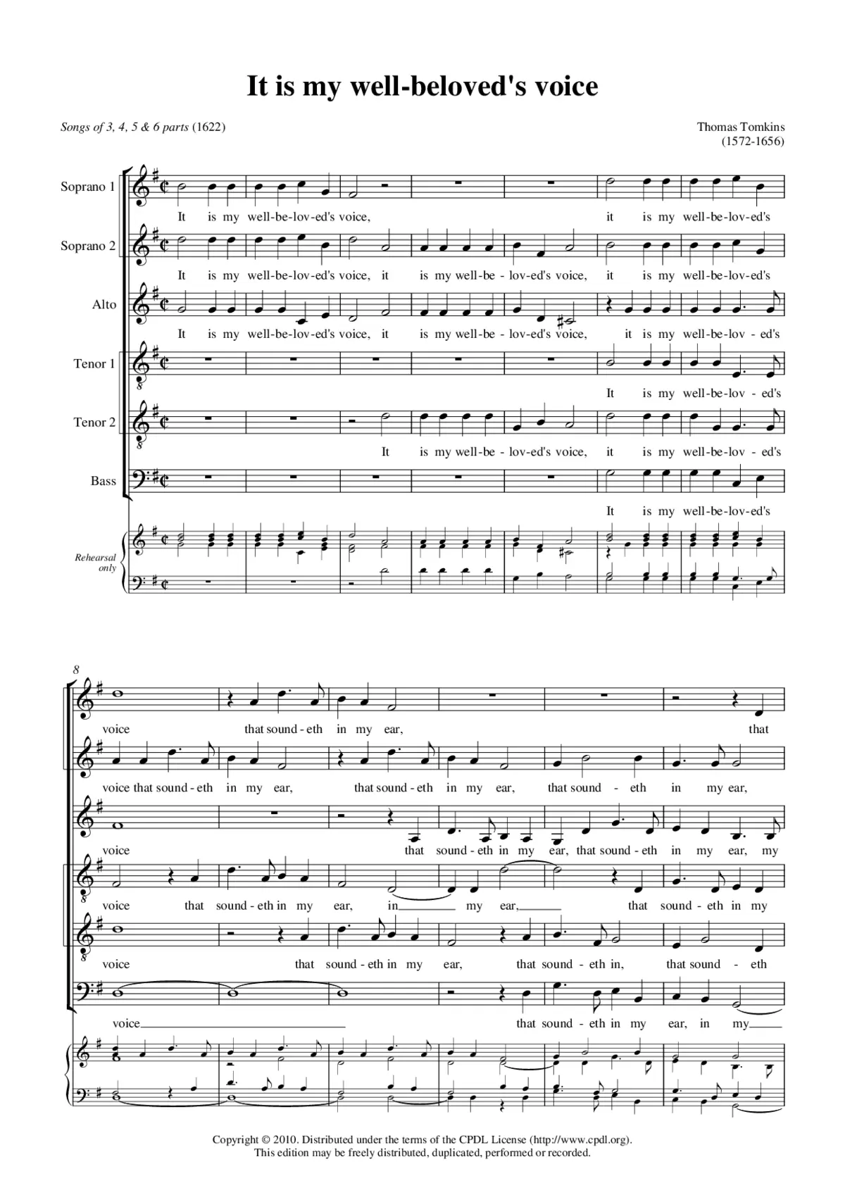 It is my well-beloved's voice - Page 1
