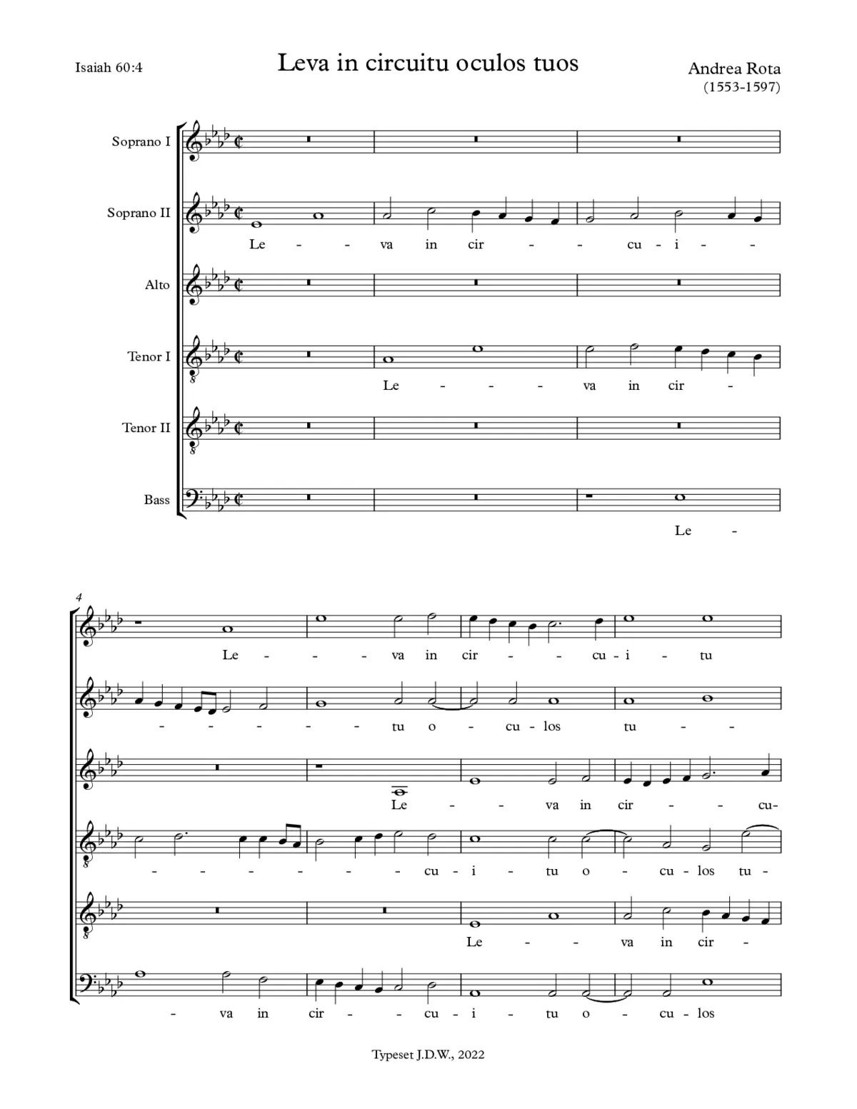 Leva in circuitu oculos tuos a 6 - Page 1