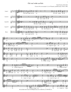 Chi vuol veder un Sole