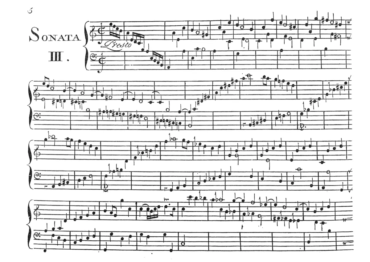 Keyboard Sonata in A minor - Page 1