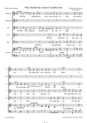 Why should the cuckoo's tuneful note