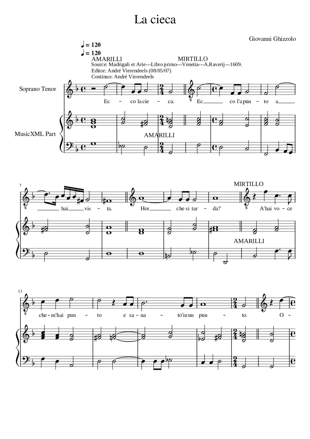 La cieca - Page 1