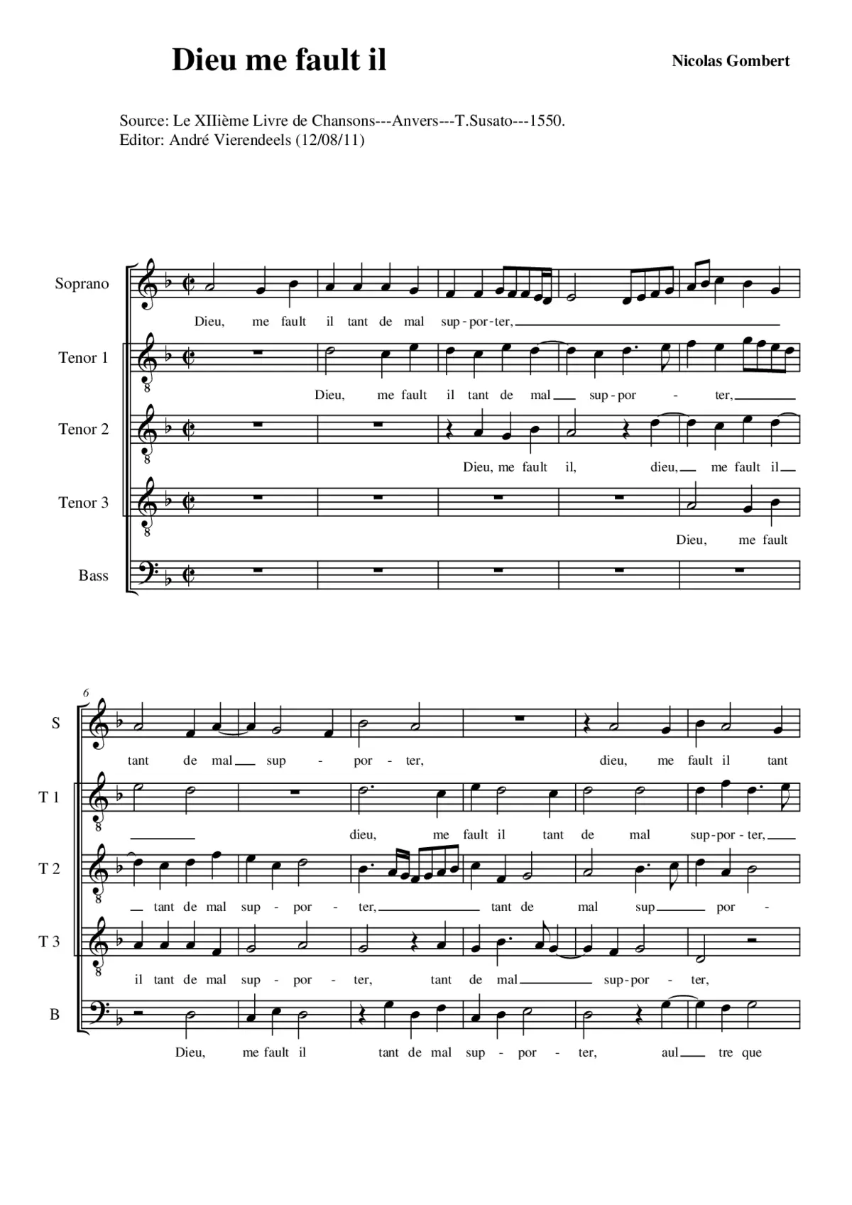Dieu me fault il - Page 1