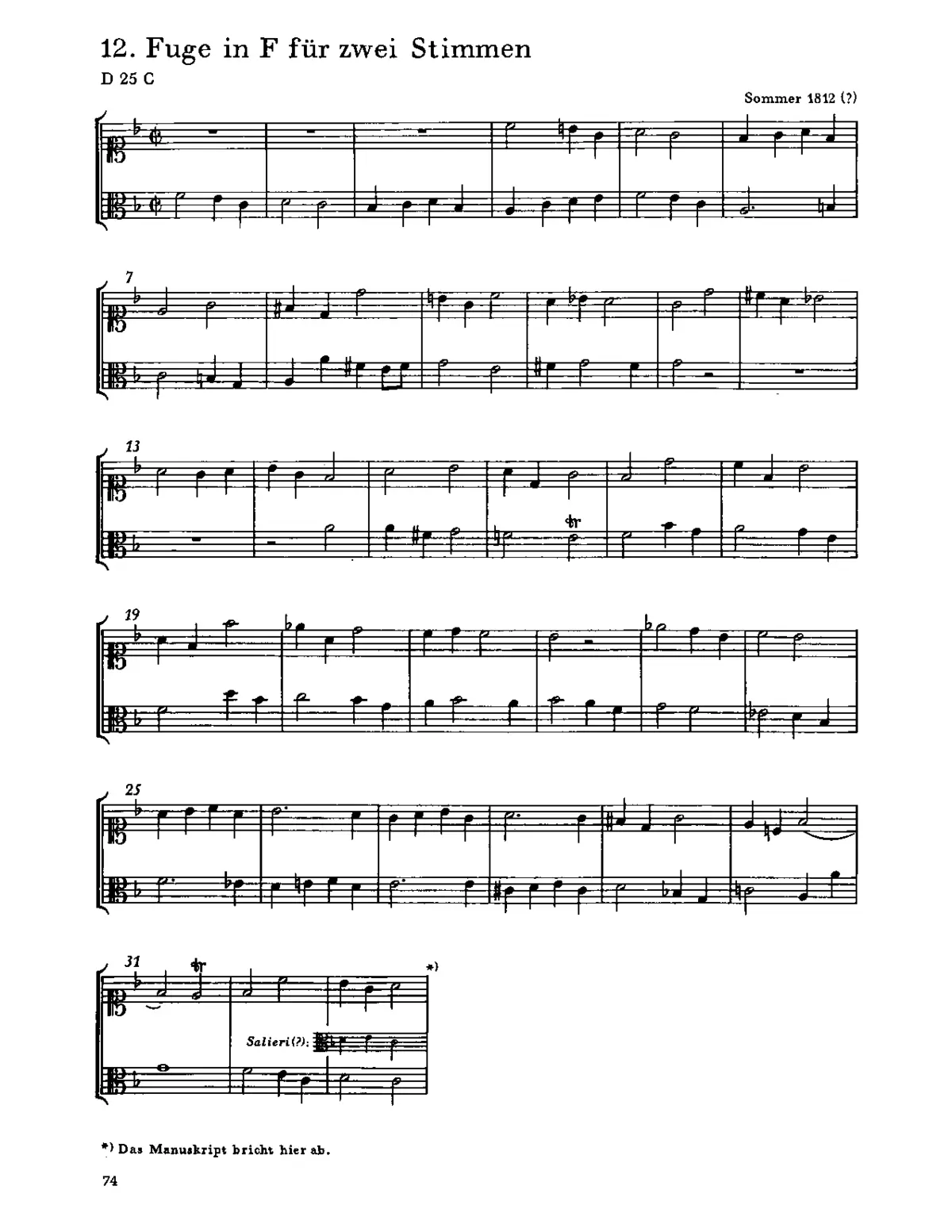 Fugue in F major - Page 1
