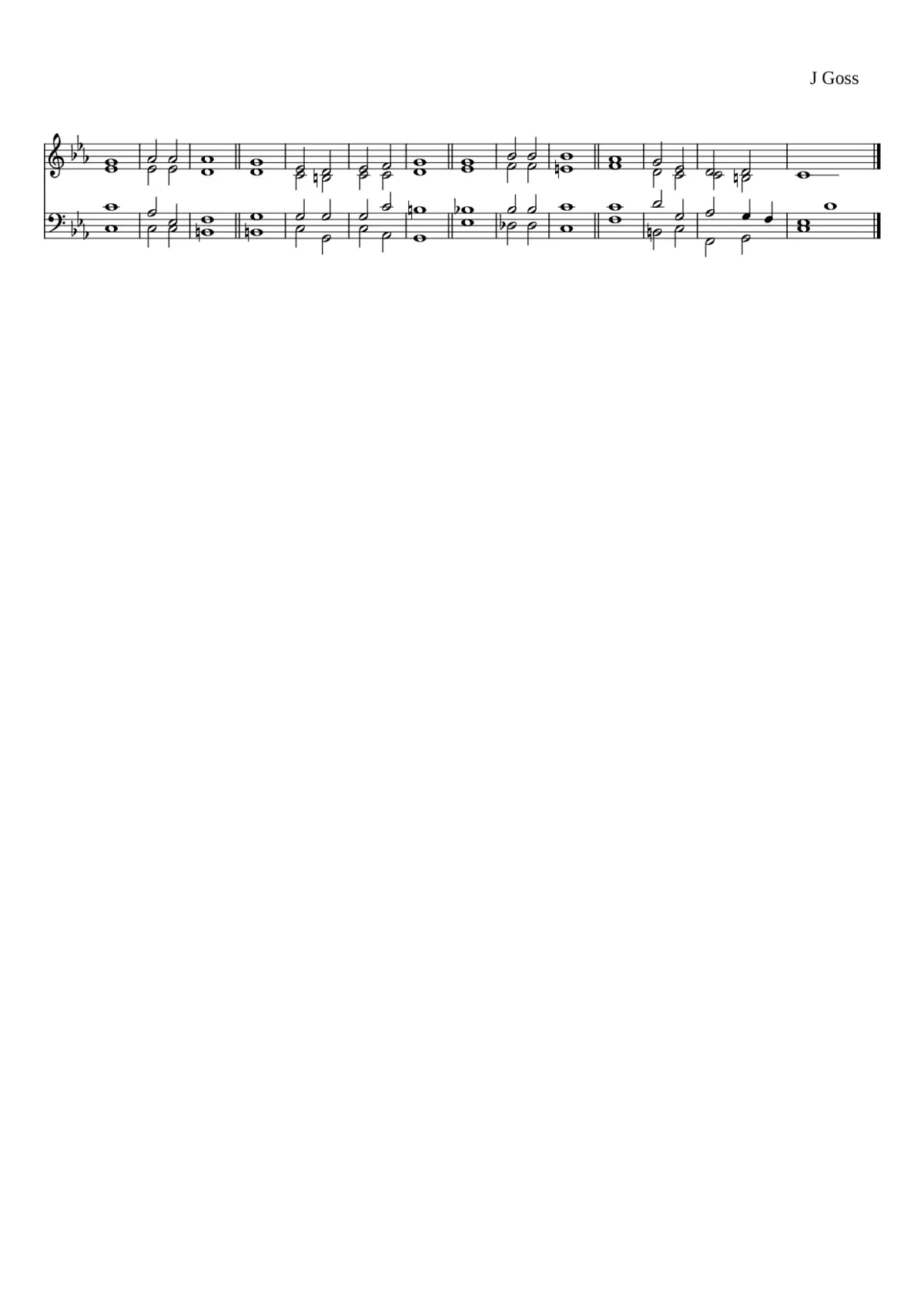 Goss in C minor - Page 1