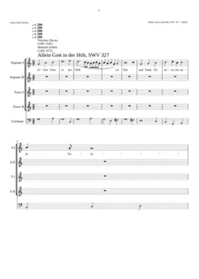 Allein Gott in der Höh SWV 327