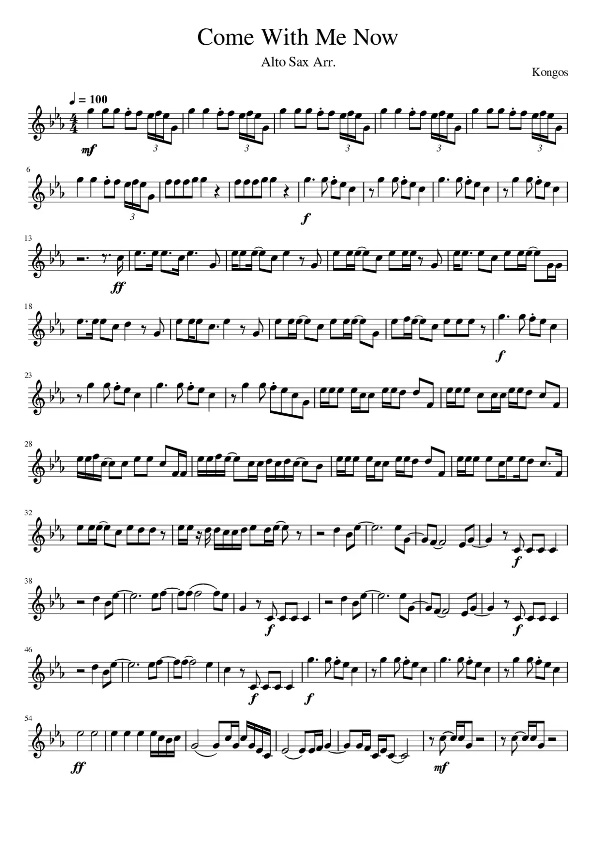 come with me now - Page 1