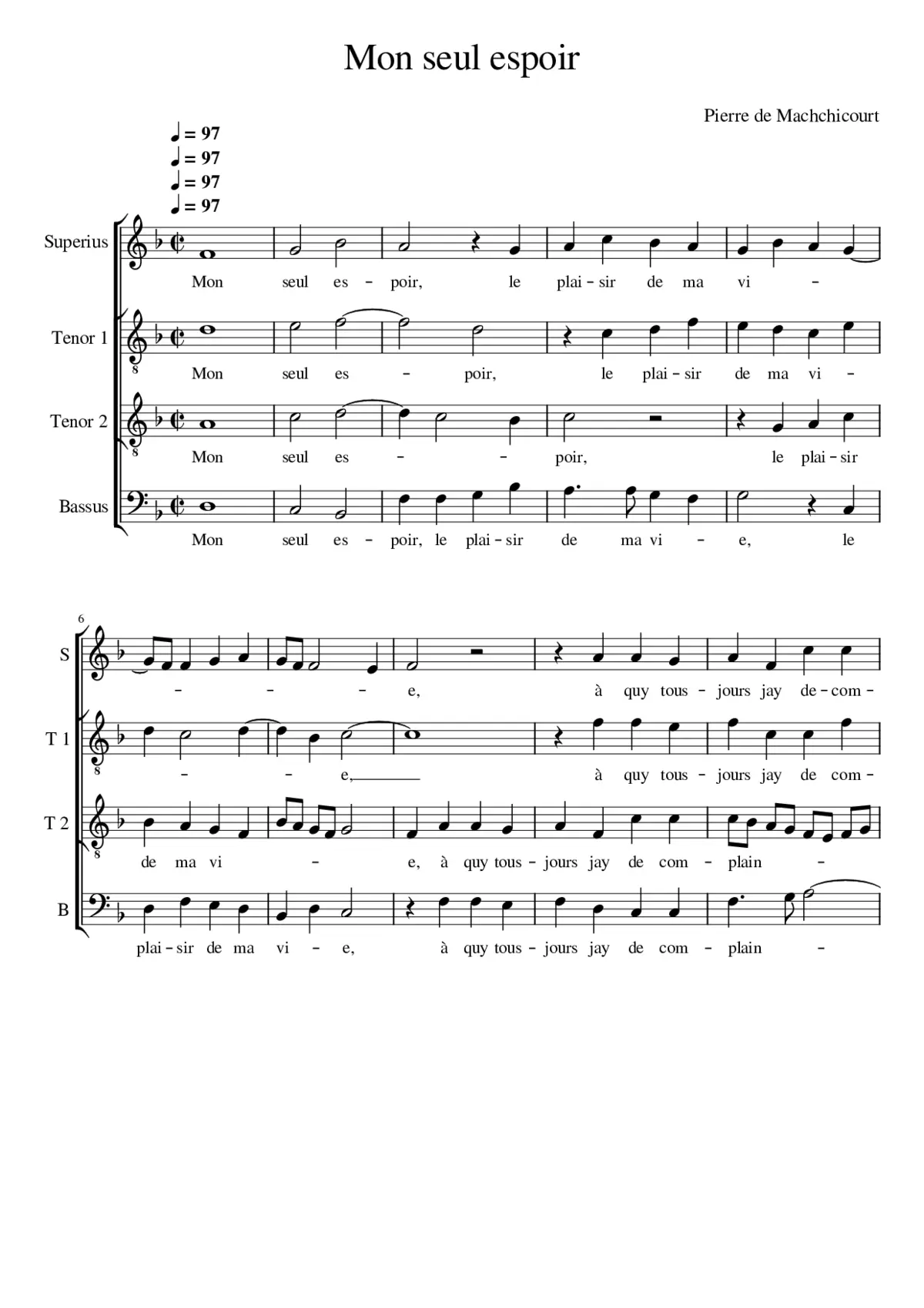 Mon seul espoir - Page 1
